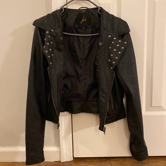 Faux Leather Moto Jacket - Picture 4 of 10